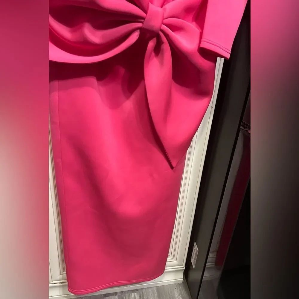 2022 Women's Long Dress Off Shoulder Big Bow Plus Size Slim Dress 1XL hot - Picture 6 of 15